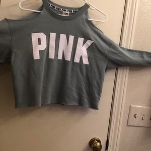 green croptop sweater